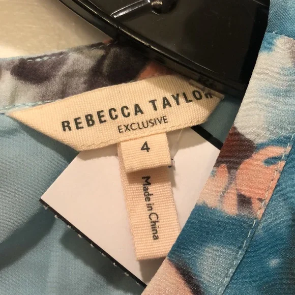 Beautiful Rebecca Taylor summer silk dress with a light weight lining. Perfect! - Picture 2 of 3